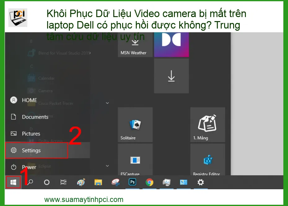 Khôi Phục Dữ Liệu Video Camera Bị Mất Trên Laptop Dell – Trung Tâm Cứu Dữ Liệu Uy Tín