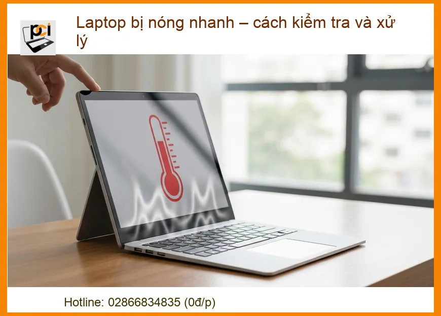 Laptop bị nóng nhanh – Cách kiểm tra và xử lý triệt để từ chuyên gia