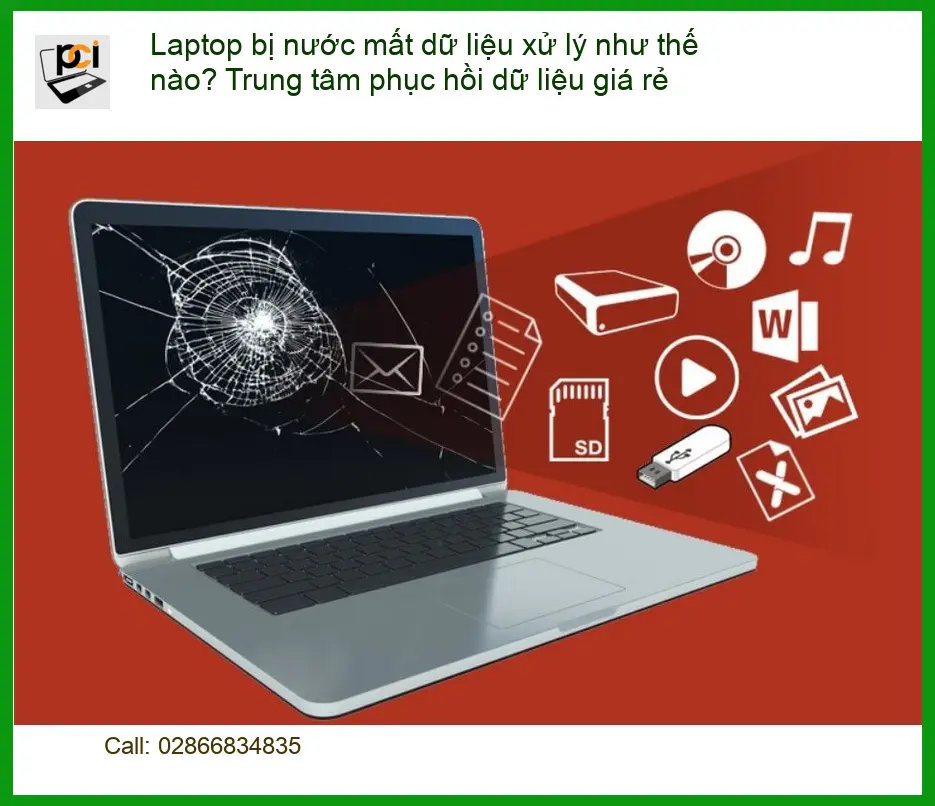 Khôi phục dữ liệu laptop bị nước mất dữ liệu – Trung tâm cứu dữ liệu