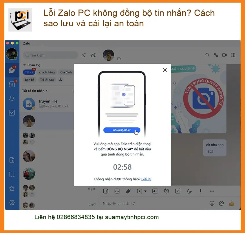 Thủ thuật Phần mềm Lỗi Zalo PC không đồng bộ tin nhắn - Cách tự xử lý tại nhà
