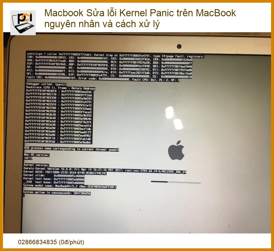 Sửa lỗi Kernel Panic trên MacBook – Dịch vụ khắc phục nhanh chóng, uy tín