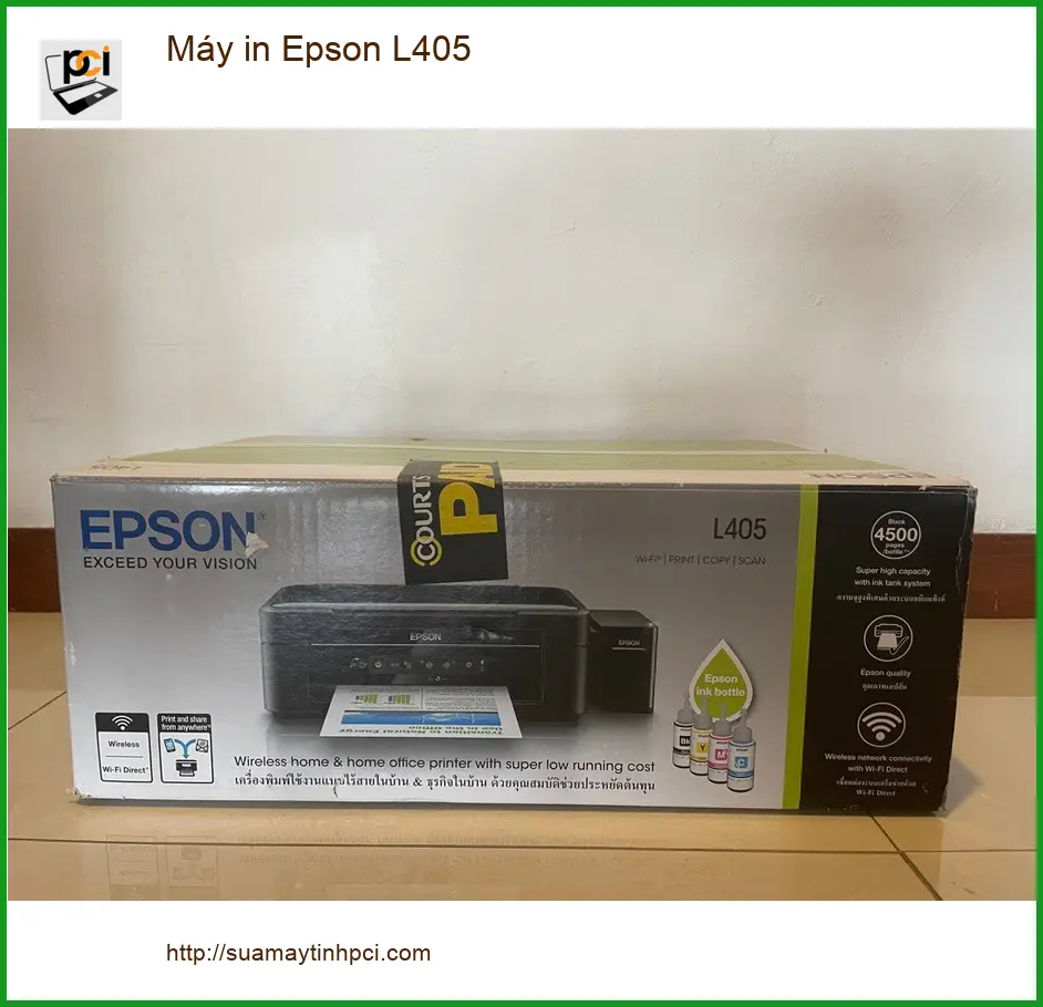 Máy in Epson L405 - Dịch vụ Sửa, Nạp Mực in Tận nơi Nhanh chóng - Uy tín TPHCM