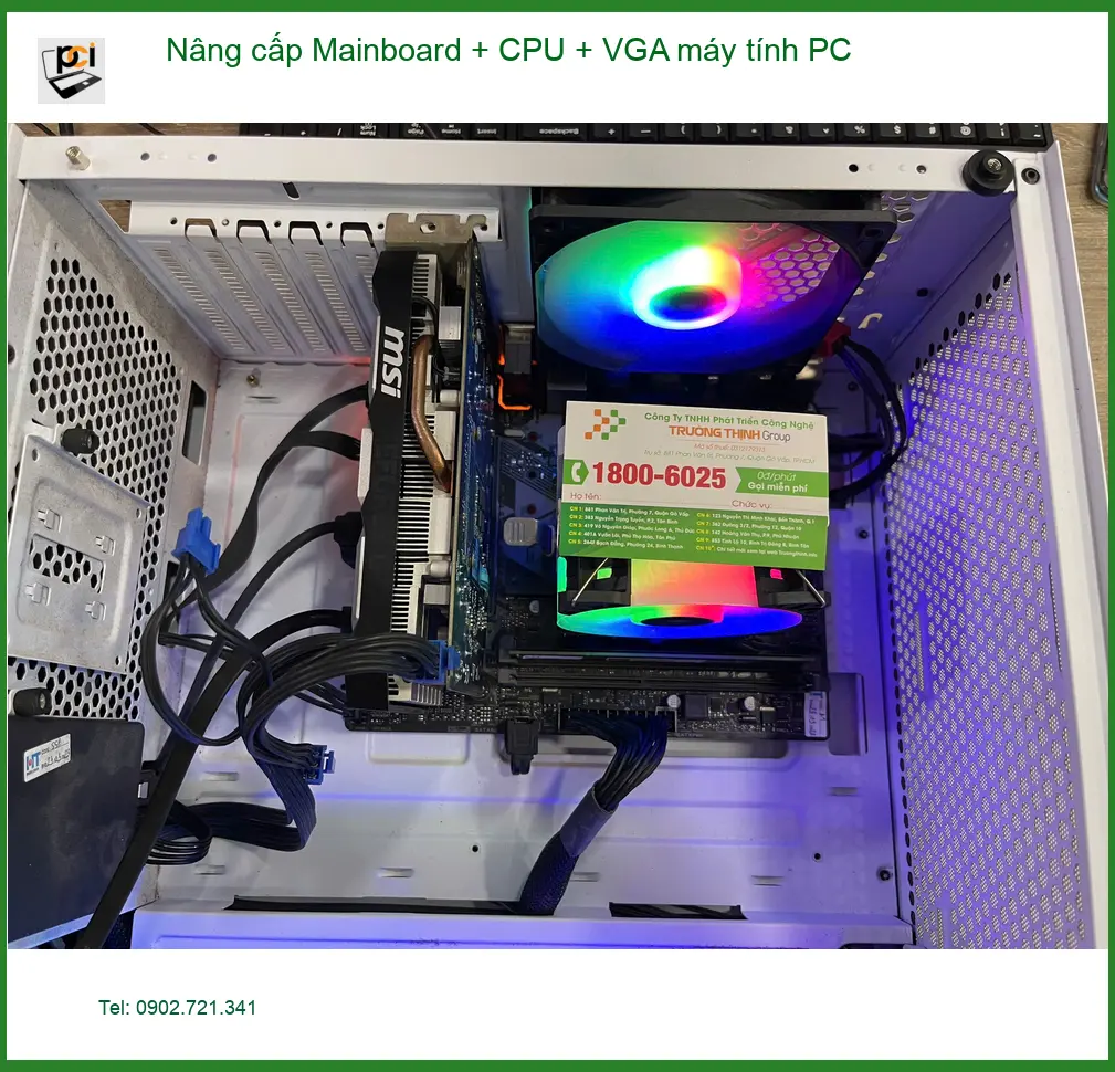 Chú Phát kiến trúc sư tìm cửa hàng nâng cấp máy tính PC Quận 7 lấy liền ảnh thực tế 1
