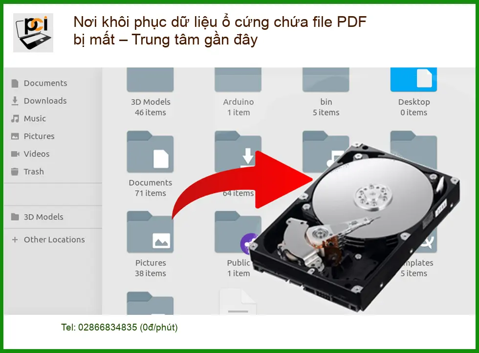 Khôi Phục Dữ Liệu Ổ Cứng PDF Bị Mất TPHCM - Trung Tâm Lấy Liền
