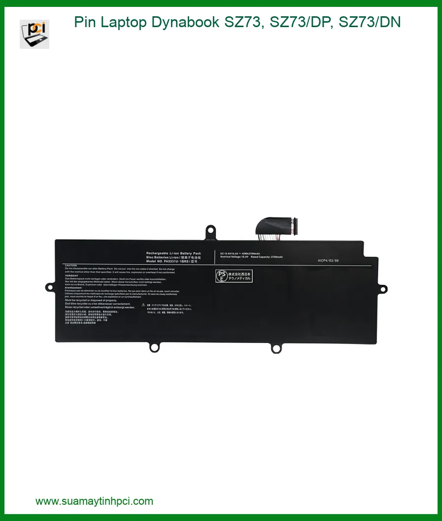 Pin Laptop Dynabook SZ73 SZ73/DP SZ73/DN - Địa chỉ thay lấy liền TPHCM