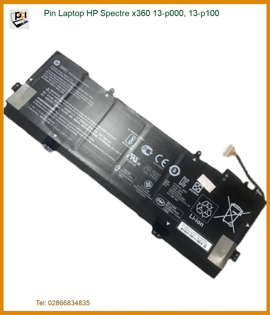 Pin Laptop HP Spectre x360 13-p000, 13-p100 - Địa chỉ thay lấy ngay TPHCM