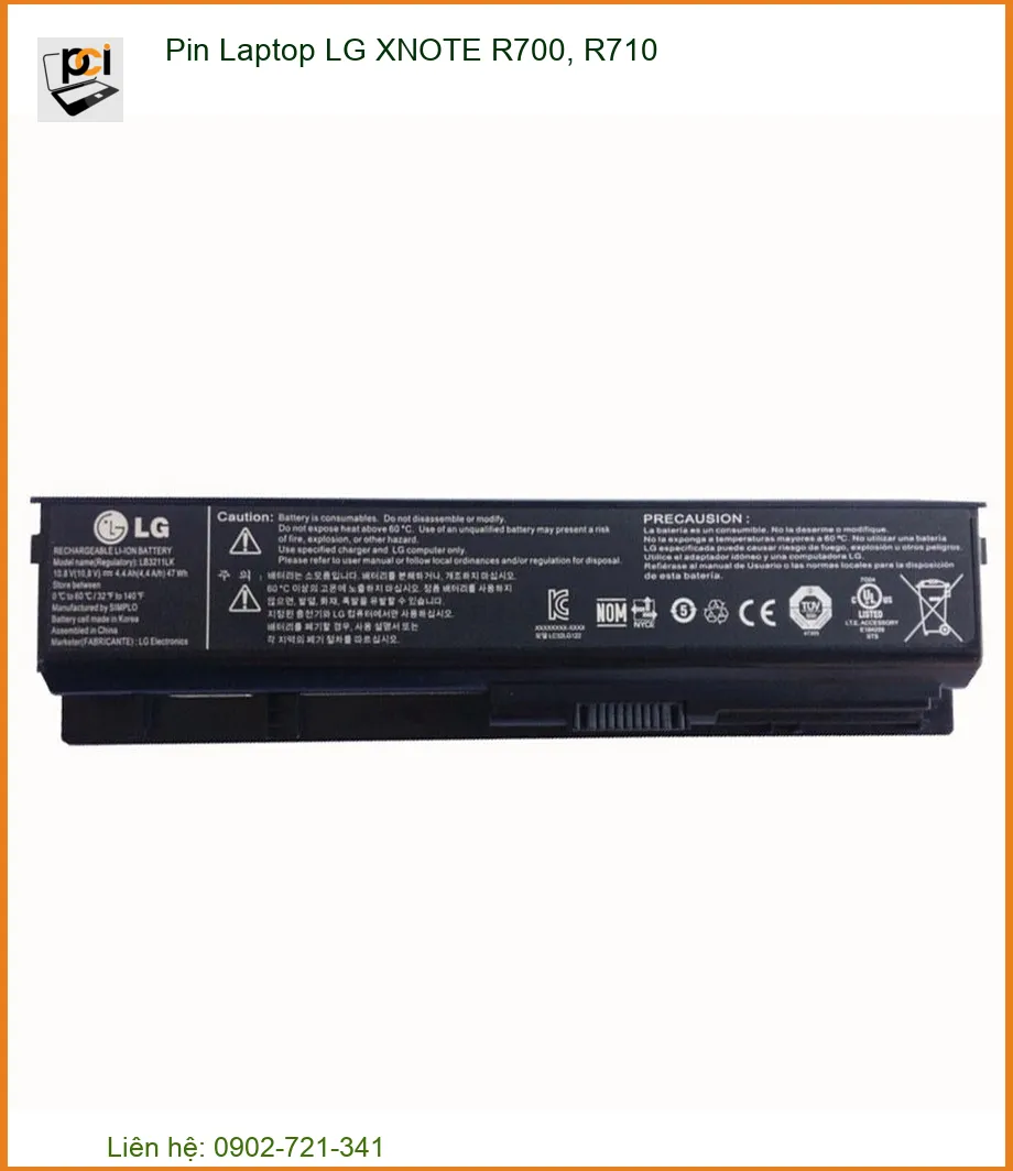 Pin Laptop LG XNOTE R700 R710 Chính Hãng, Thay Nhanh Lấy Liền Tại TP.HCM