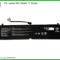 Pin Laptop Msi Stealth 17 Studio Zin Chính Hãng - Trung Tâm Thay Thế Uy Tín Tphcm