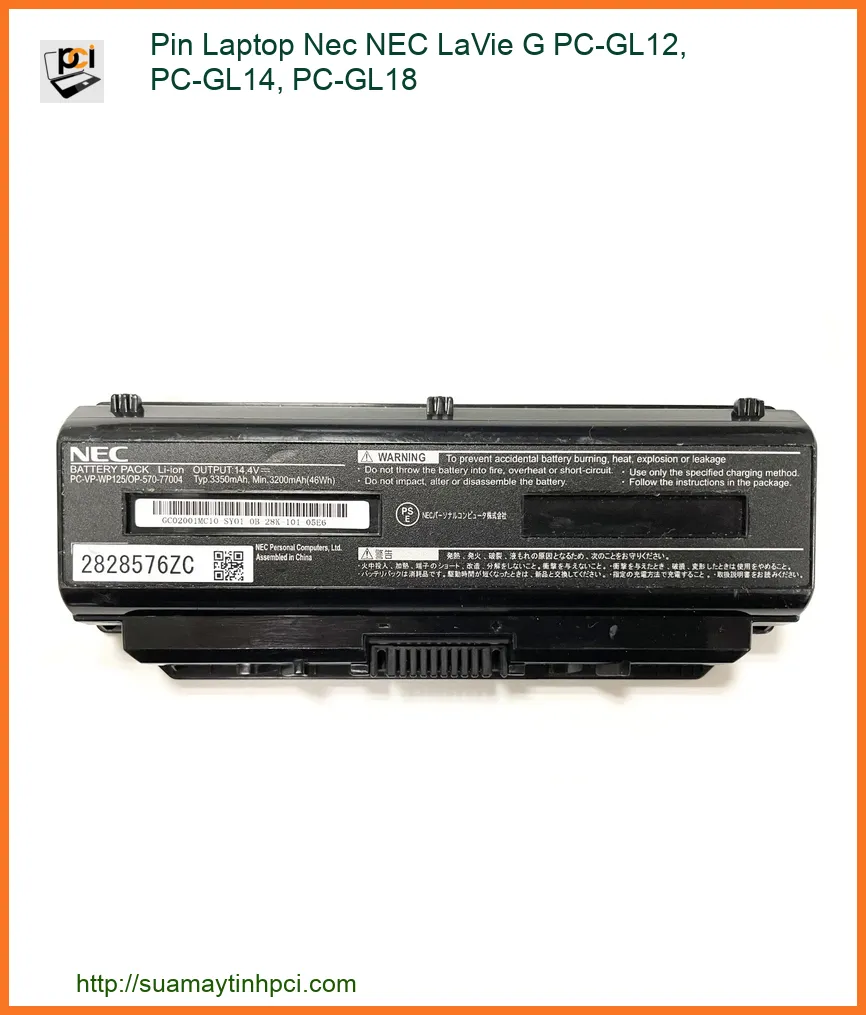 Pin Laptop NEC LaVie G PC-GL12, PC-GL14, PC-GL18 Zin Mới, Thay Lấy Ngay Tại TP.HCM