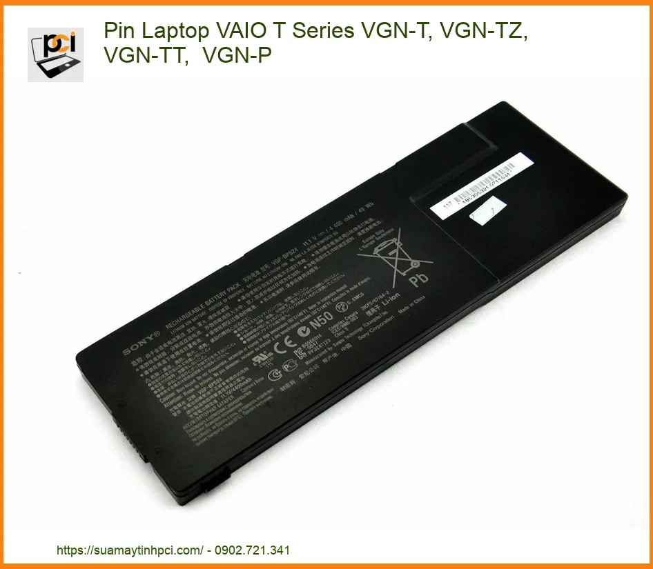 Pin Laptop VAIO T Series VGN-T/TZ/TT/P Chính Hãng | Dịch Vụ Thay Tận Nơi, Lấy Ngay