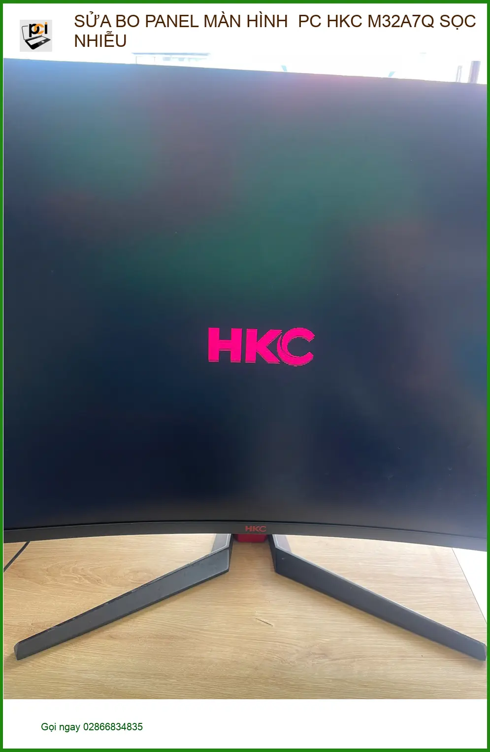 Chú Minh - Sửa bo panel màn hình PC HKC M32A7Q sọc nhiễu Quận Phú Nhuận ảnh thực tế 1