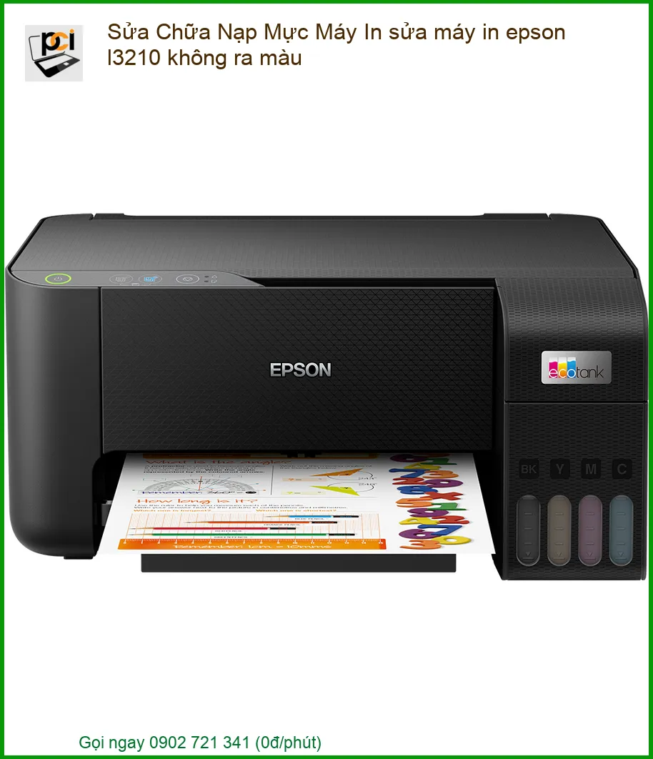 Máy in Epson L3210 không ra màu – Khắc phục triệt để tại nhà