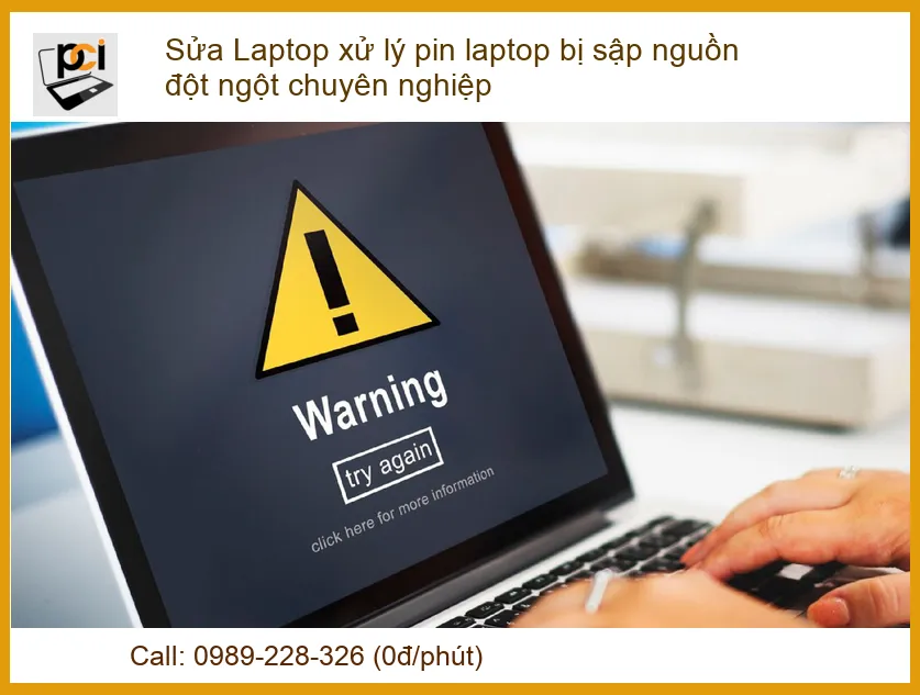 Pin Laptop Bị Sập Nguồn Đột Ngột – Địa Chỉ Sửa Chuyên Nghiệp, Lấy Liền Tại TP.HCM