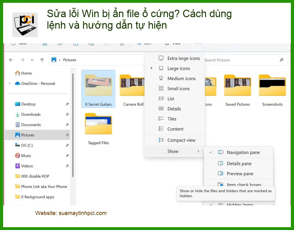 Windows Sửa lỗi Win bị ẩn file ổ cứng? Cách dùng lệnh - Tự hiện file tại nhà