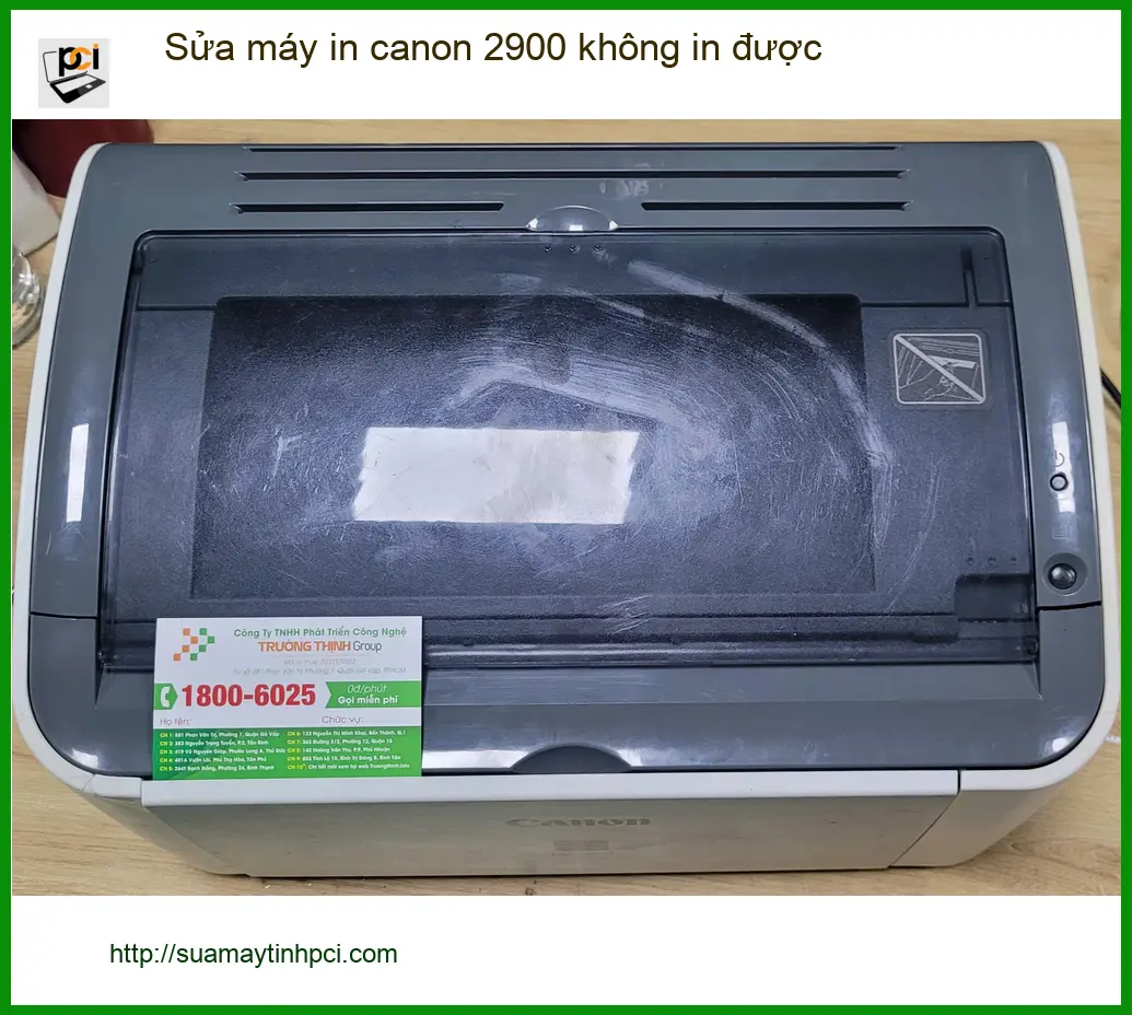 Chú Vỹ giải cứu máy in Canon 2900 không in được tại Quận Bình Tân