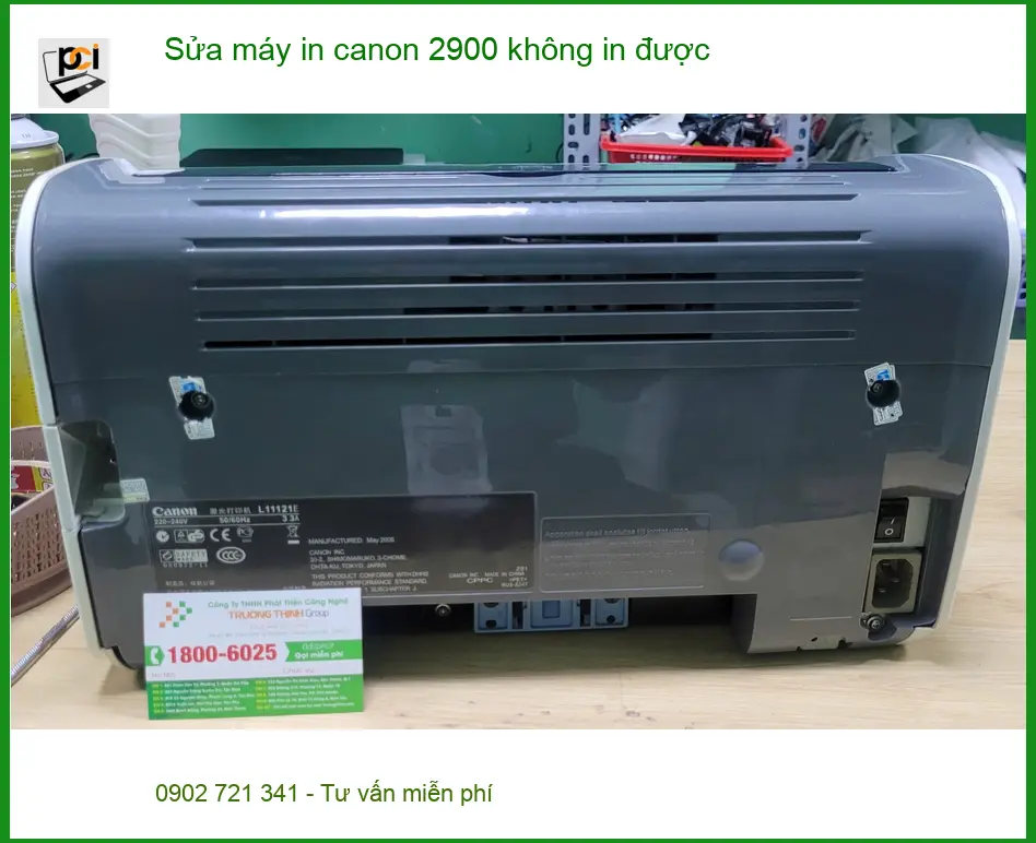Chú Vỹ giải cứu máy in Canon 2900 không in được tại Quận Bình Tân ảnh thực tế 2