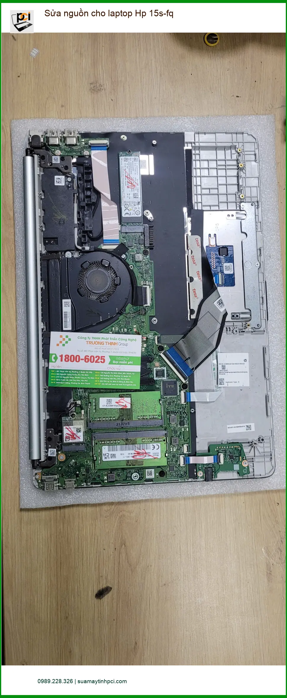 Anh Khoa kỹ sư ở Quận Bình Tân tìm trung tâm sửa nguồn Hp 15s-fq giá rẻ