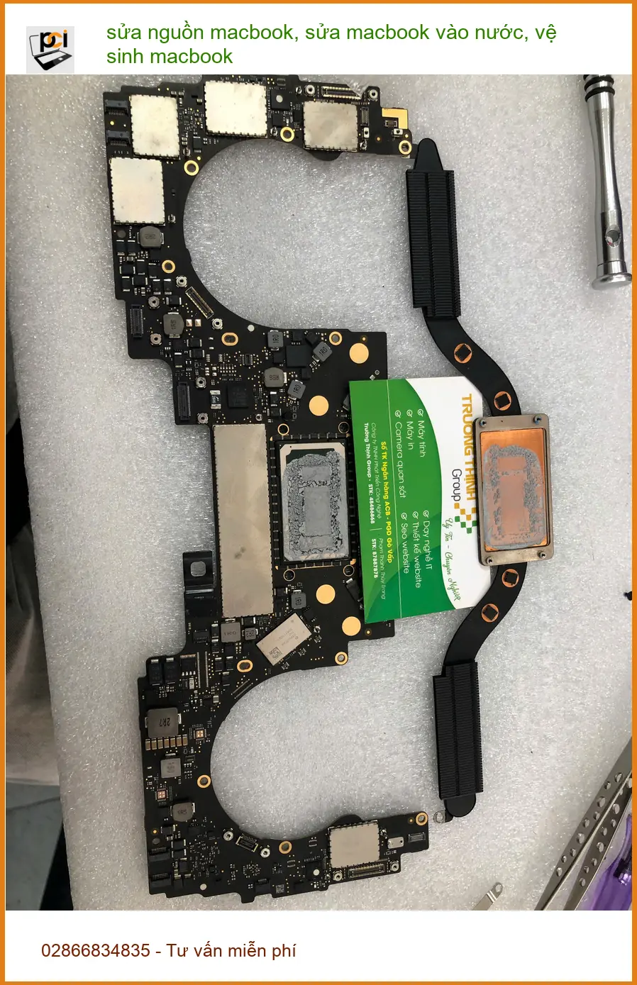 Dịch vụ sửa macbook vào nước, vệ sinh Quận Bình Thạnh - Anh Quân review ảnh thực tế 1