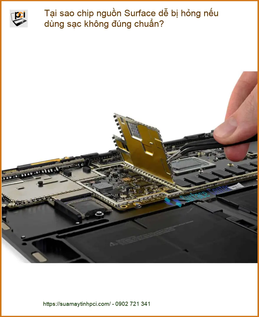 Tại sao chip nguồn dễ hỏng nếu dùng sạc không chuẩn? – Trung tâm sửa máy tính uy tín TPHCM