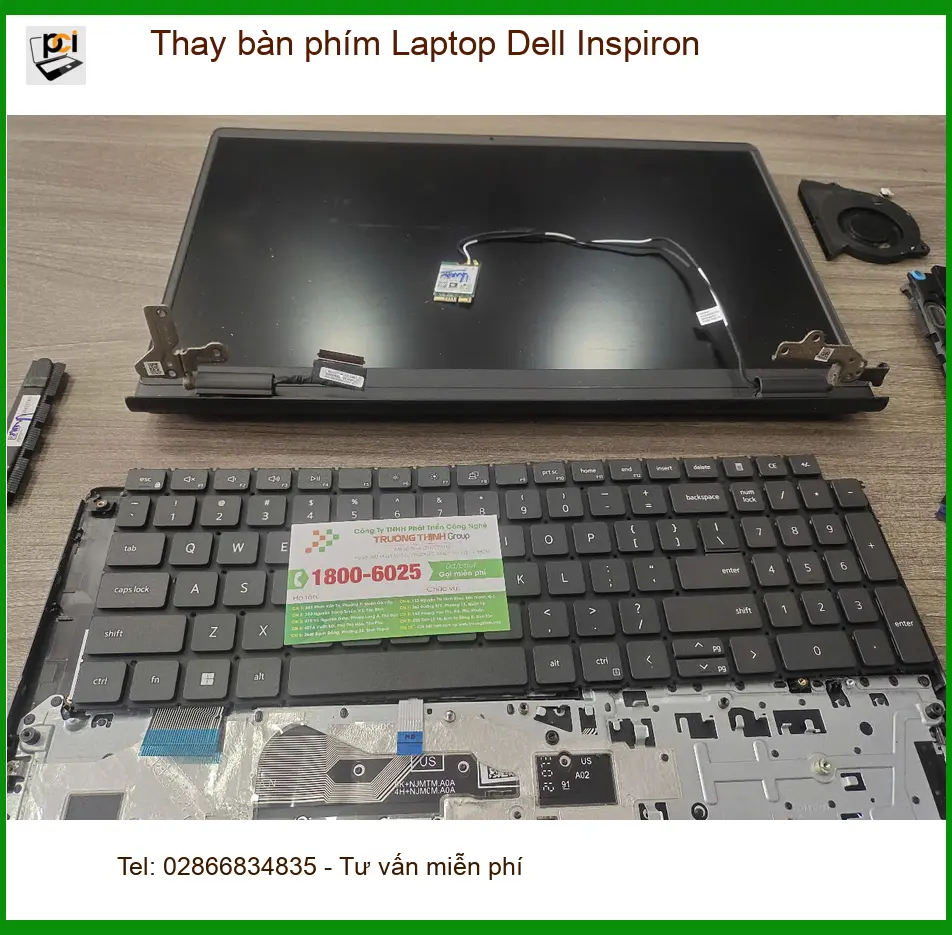 Chú Hùng giáo viên cần thay bàn phím Laptop Dell Inspiron Quận 7 ảnh thực tế 1