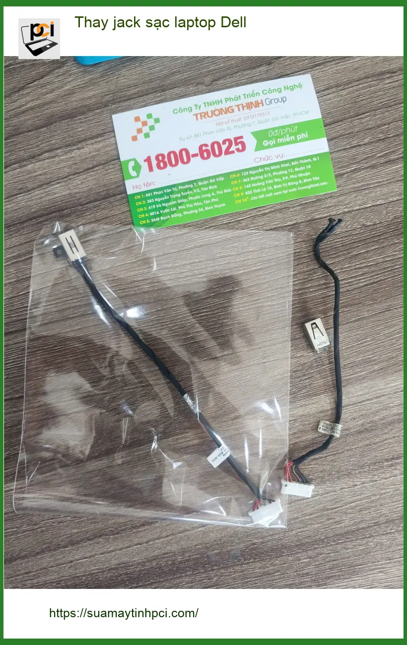 Anh Khôi kỹ sư tìm địa chỉ thay jack sạc laptop Dell Quận Tân Phú lấy liền ảnh thực tế 1