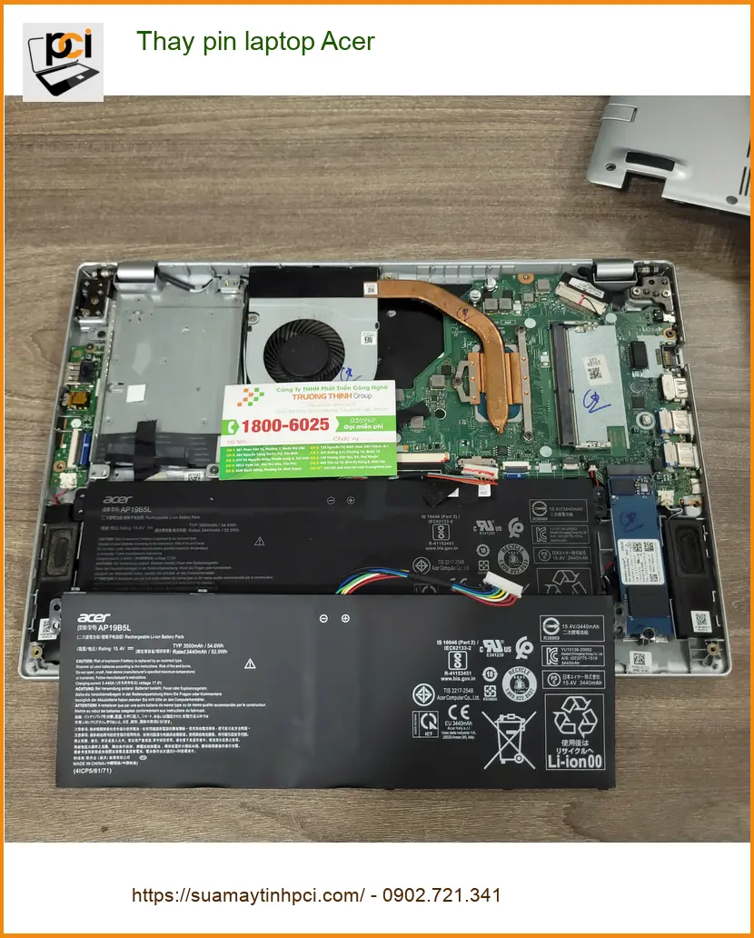 Cô Diễm kế toán bận rộn cần thay pin laptop Acer Quận Tân Bình gấp ảnh thực tế 1