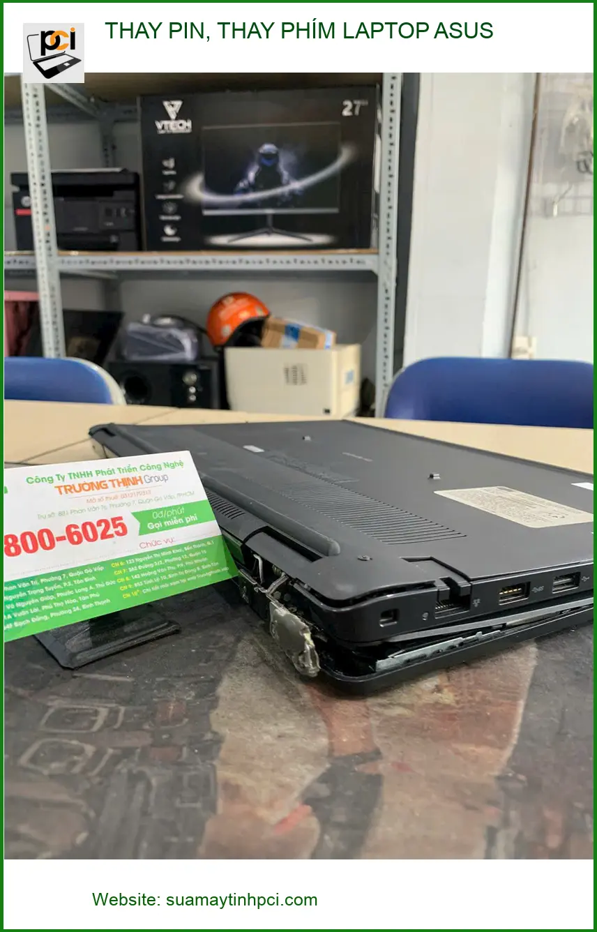 Dịch vụ Thay pin, phím laptop Asus Quận Bình Thạnh - Anh Minh IT cần gấp ảnh thực tế 2