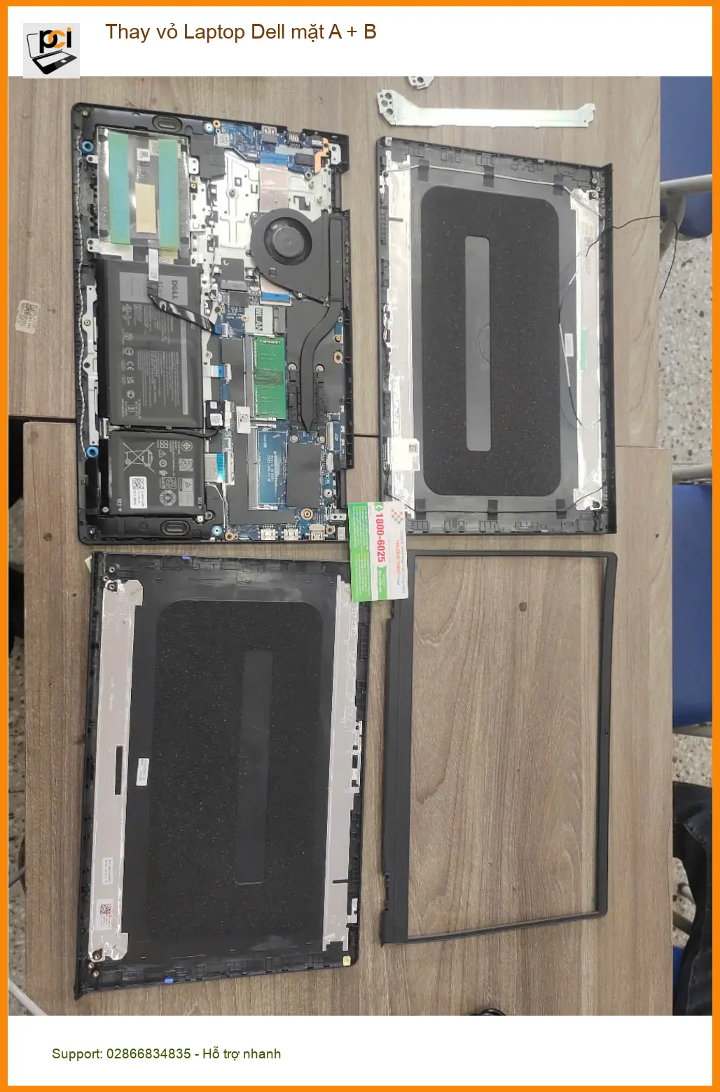 Dịch vụ Thay vỏ Laptop Dell mặt A + B Quận 7 - Bác Hùng review ảnh thực tế 1