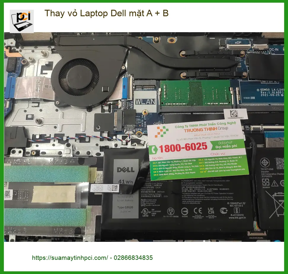 Dịch vụ Thay vỏ Laptop Dell mặt A + B Quận 7 - Bác Hùng review ảnh thực tế 2