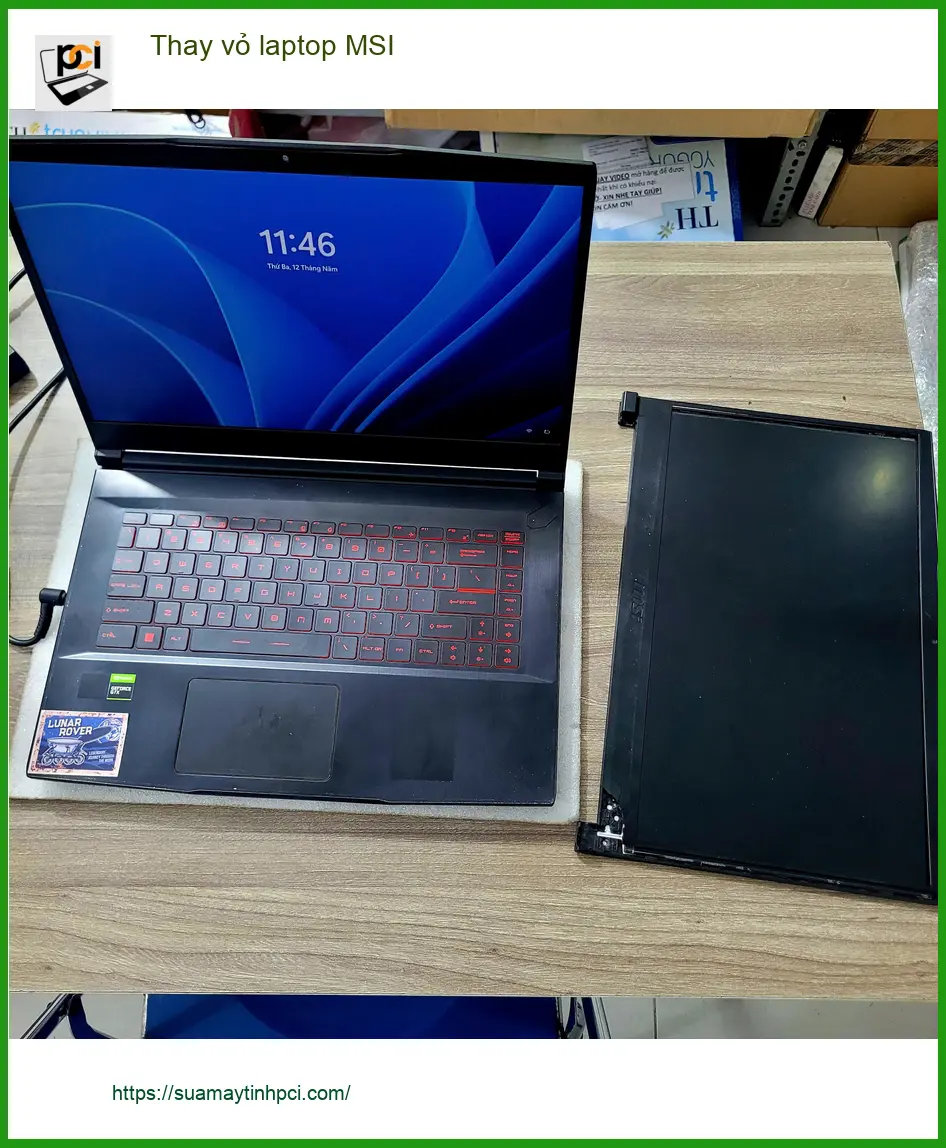 Anh Đức kiến trúc sư cần thay vỏ laptop MSI gấp tại Quận Tân Bình