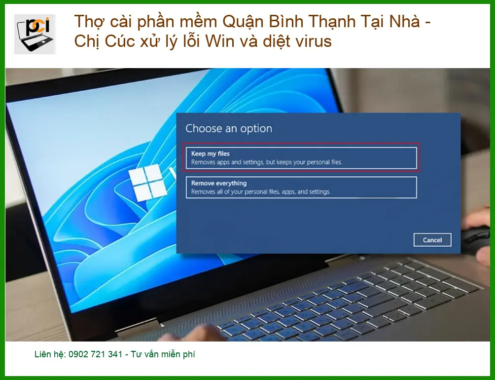 Thợ cài phần mềm Laptop Q.Bình Thạnh – Dịch vụ khắc phục tận nơi