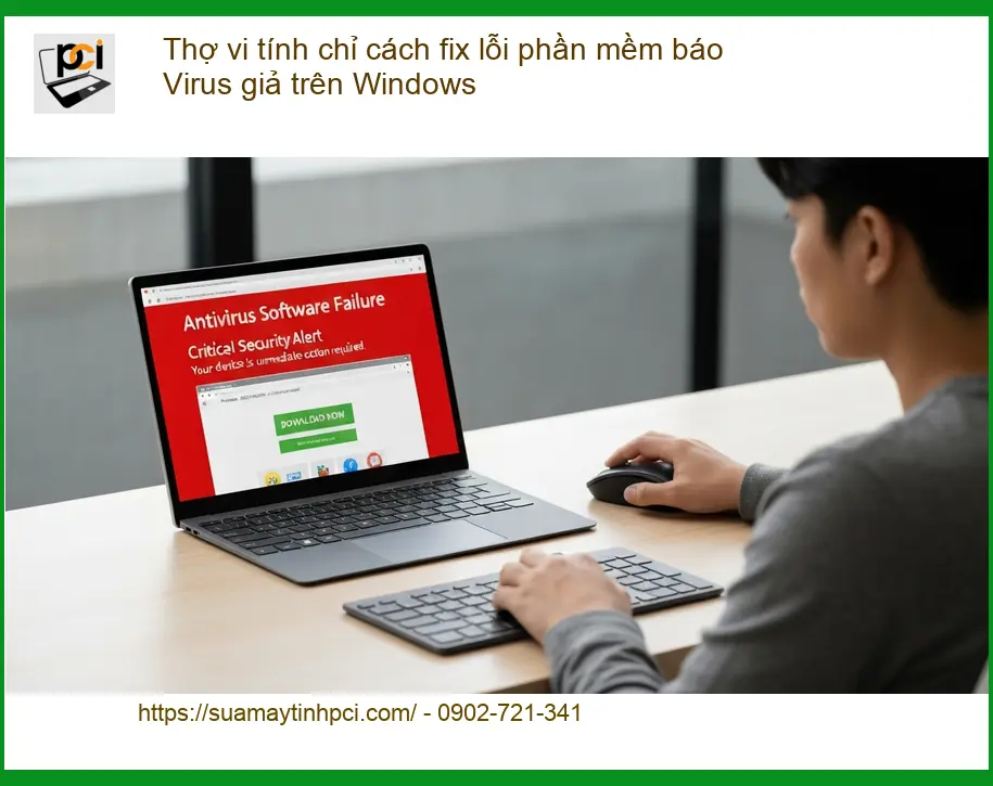 Windows Thợ vi tính chỉ cách fix lỗi phần mềm báo Virus giả trên – Sửa PC