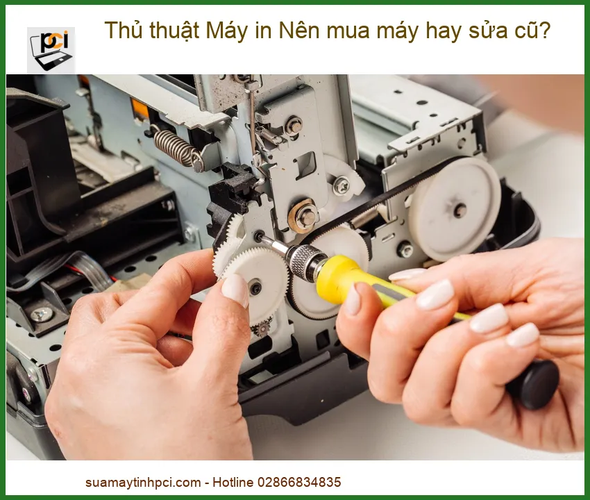 Máy in cũ hỏng hóc: Nên mua mới hay sửa để tối ưu chi phí cho môi giới BĐS?