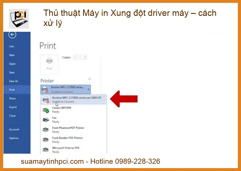 Máy in Xung đột driver máy – Cách xử lý triệt để