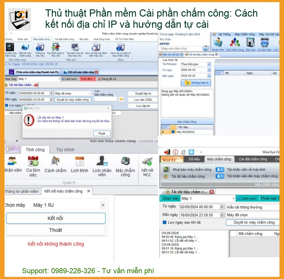 Thủ thuật Phần mềm Cài phần chấm công: Cách kết nối địa chỉ IP và hướng dẫn tự cài