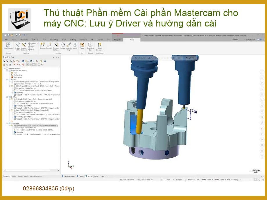 Thủ thuật Phần mềm Cài Mastercam cho máy CNC: Hướng dẫn chi tiết và Lưu ý Driver quan trọng