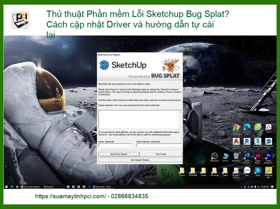 Thủ Thuật Khắc Phục Lỗi SketchUp Bug Splat: Cập Nhật Driver Và Tự Cài Lại Hiệu Quả