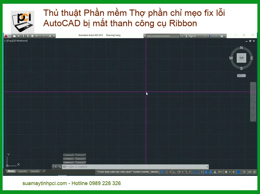 Thủ Thuật Phần Mềm Thợ Phần Chỉ Mẹo Fix Lỗi AutoCAD Bị Mất Thanh Công Cụ Ribbon Nhanh Chóng, Hiệu Quả