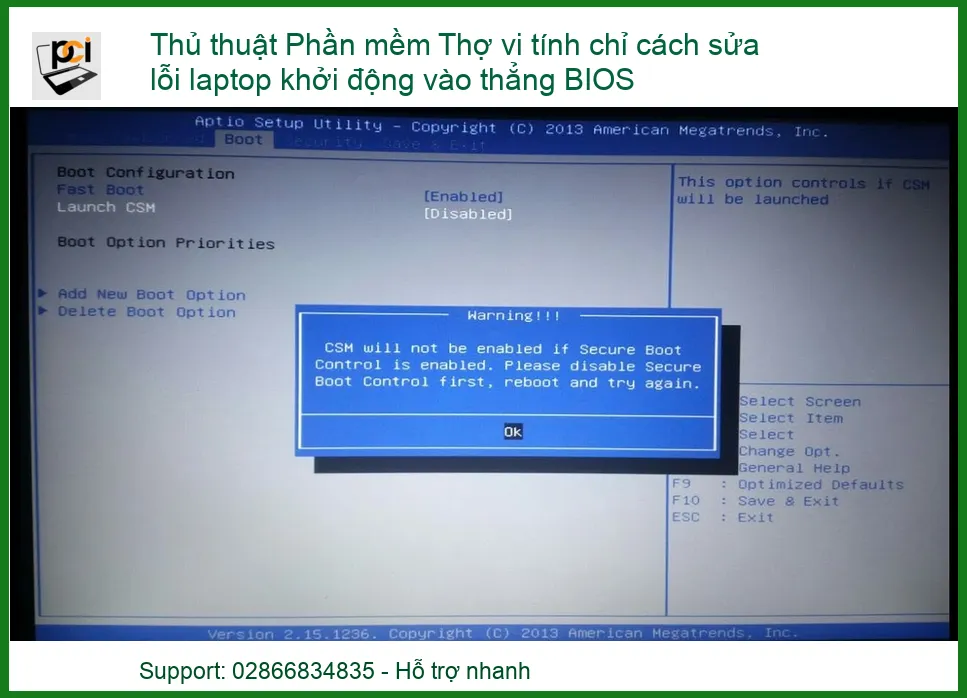 Thủ thuật Phần mềm Thợ vi tính chỉ cách sửa lỗi laptop khởi động vào thẳng BIOS: Giải pháp toàn diện từ A-Z