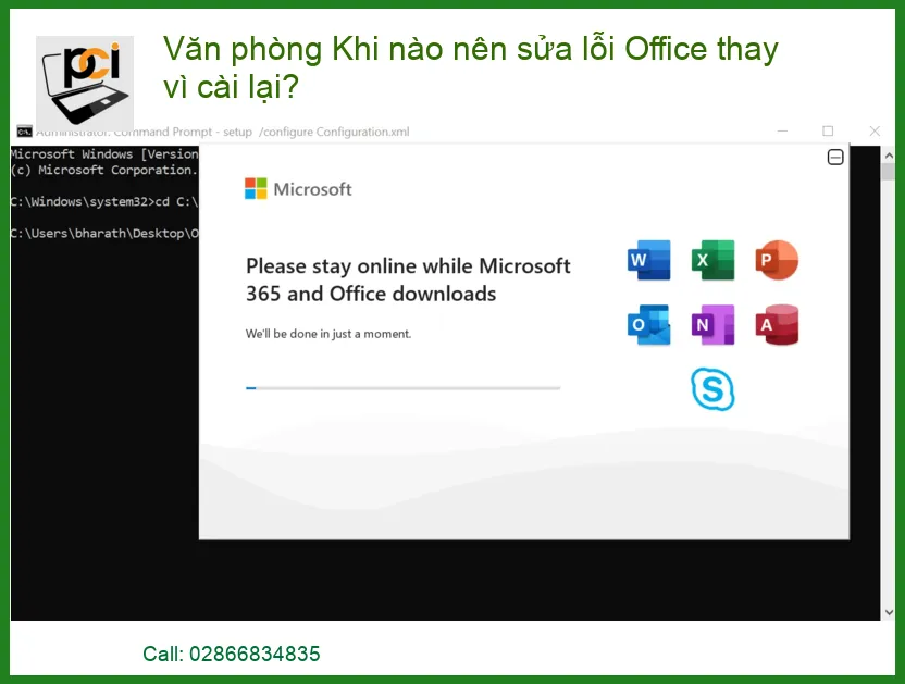 Lỗi Office Thường Gặp: Khi nào nên sửa thay vì cài lại để tối ưu hiệu suất?
