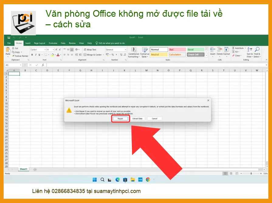 Văn phòng Office không mở được file tải về – Cách sửa hiệu quả tại nhà