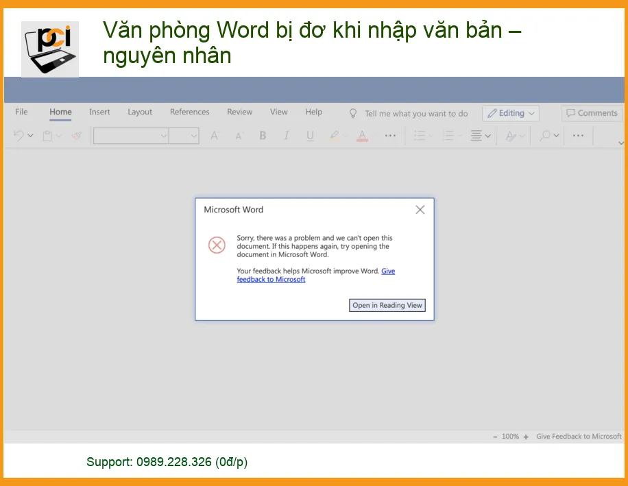 Văn phòng Word bị đơ khi nhập văn bản – Nguyên nhân và Cách khắc phục triệt để