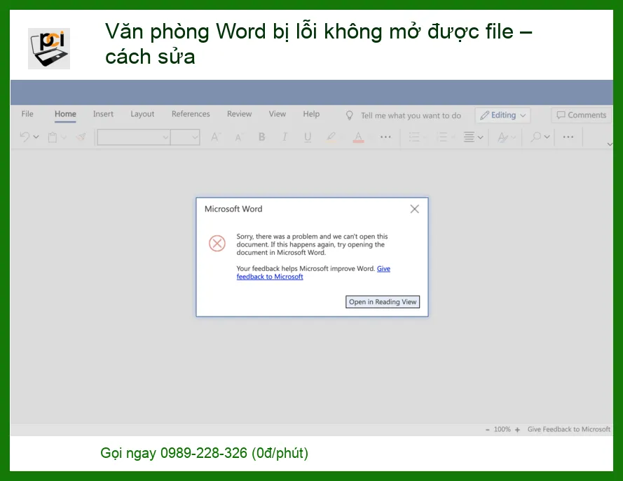 Văn phòng Word bị lỗi không mở được file – Cách sửa nhanh chóng, hiệu quả từ chuyên gia
