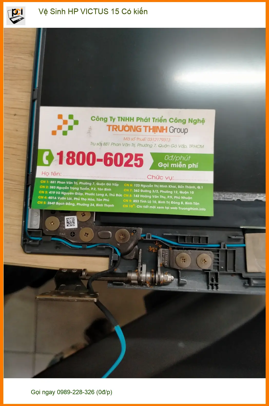 Trung tâm vệ sinh HP VICTUS 15 Quận 12 - Anh Đức kỹ tính chọn chỗ ảnh thực tế 1