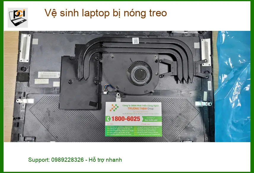 Anh Bình kỹ sư tìm chỗ vệ sinh laptop bị nóng treo Quận Bình Tân uy tín ảnh thực tế 1