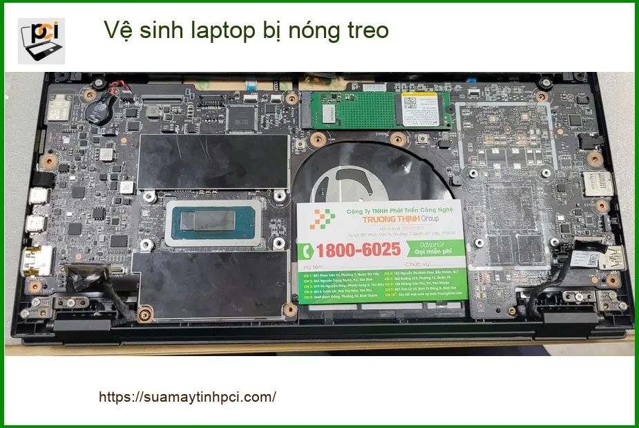 Anh Bình kỹ sư tìm chỗ vệ sinh laptop bị nóng treo Quận Bình Tân uy tín ảnh thực tế 2