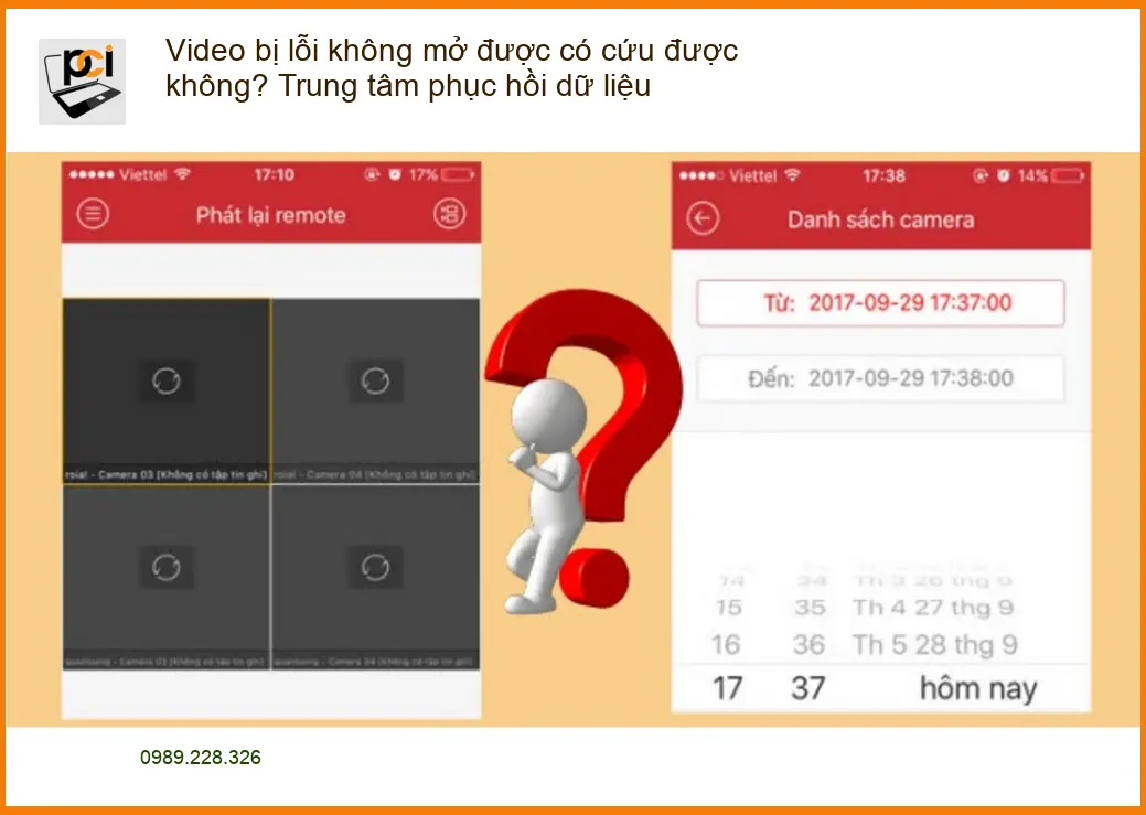Khôi Phục Dữ Liệu Video bị lỗi không mở được – Trung tâm cứu dữ liệu TPHCM