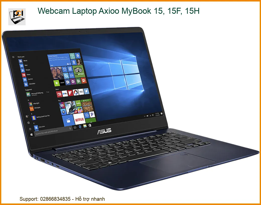 Webcam Laptop Axioo MyBook 15, 15F, 15H