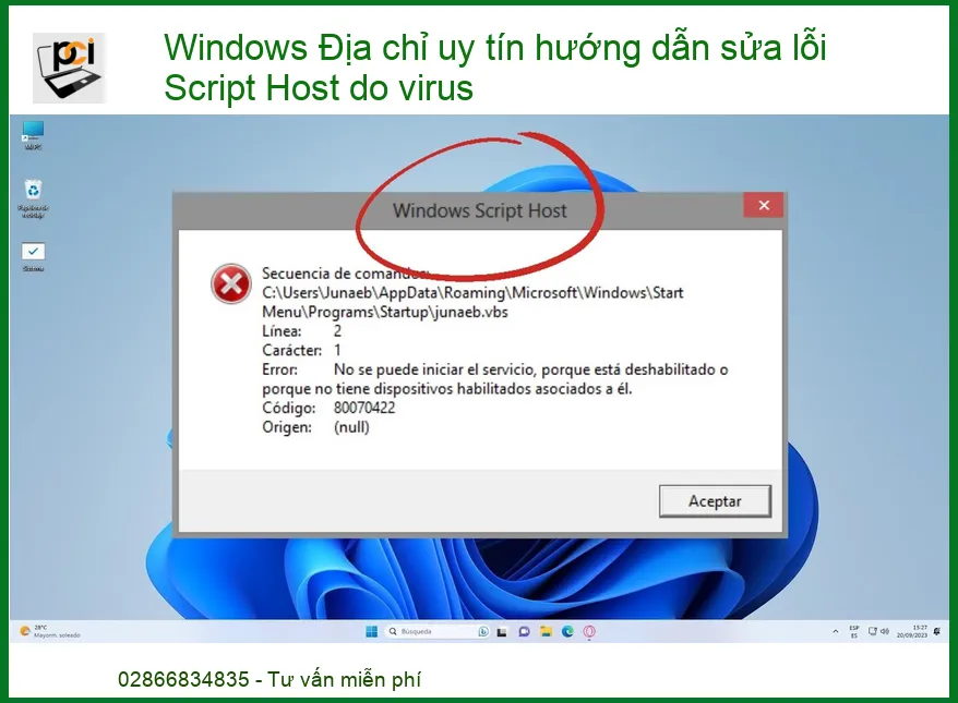 Windows Địa Chỉ Uy Tín Hướng Dẫn Sửa Lỗi Script Host Do Virus Tận Gốc