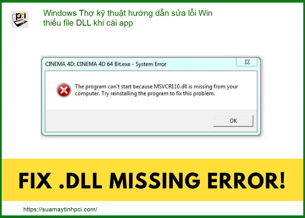 Khắc phục lỗi Windows thiếu file DLL khi cài ứng dụng – Hướng dẫn sửa nhanh chóng
